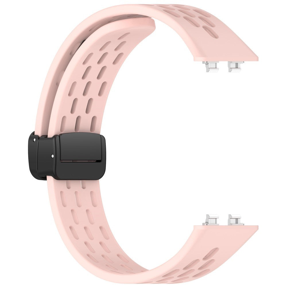 Huawei Band 11 / 11 Pro EIDERWOOD Perforerad Silikonrem - Rosa