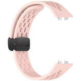 Huawei Band 11 / 11 Pro EIDERWOOD Perforerad Silikonrem - Rosa