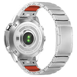 Universal Garmin 22mm QuickFit EIDERWOOD Titan Rem m. Färgad Silikon - Silver / Orange