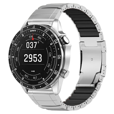 Universal Garmin 26mm QuickFit EIDERWOOD Titan Rem m. Färgad Silikon - Silver / Svart