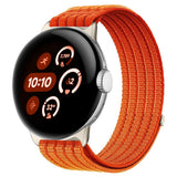 Google Pixel Watch 4 / 3 / 2 / 1 (41mm) EIDERWOOD Nylon Klockarmband – Orange