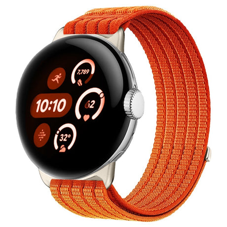 Google Pixel Watch 4 / 3 / 2 / 1 (41mm) EIDERWOOD Nylon Klockarmband – Orange