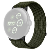 Google Pixel Watch 4 / 3 / 2 / 1 (41mm) EIDERWOOD Nylon Klockarmband – Mörkgrön