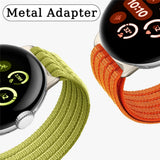 Google Pixel Watch 4 / 3 (45mm) EIDERWOOD Nylon Klockarmband – Ljusblå