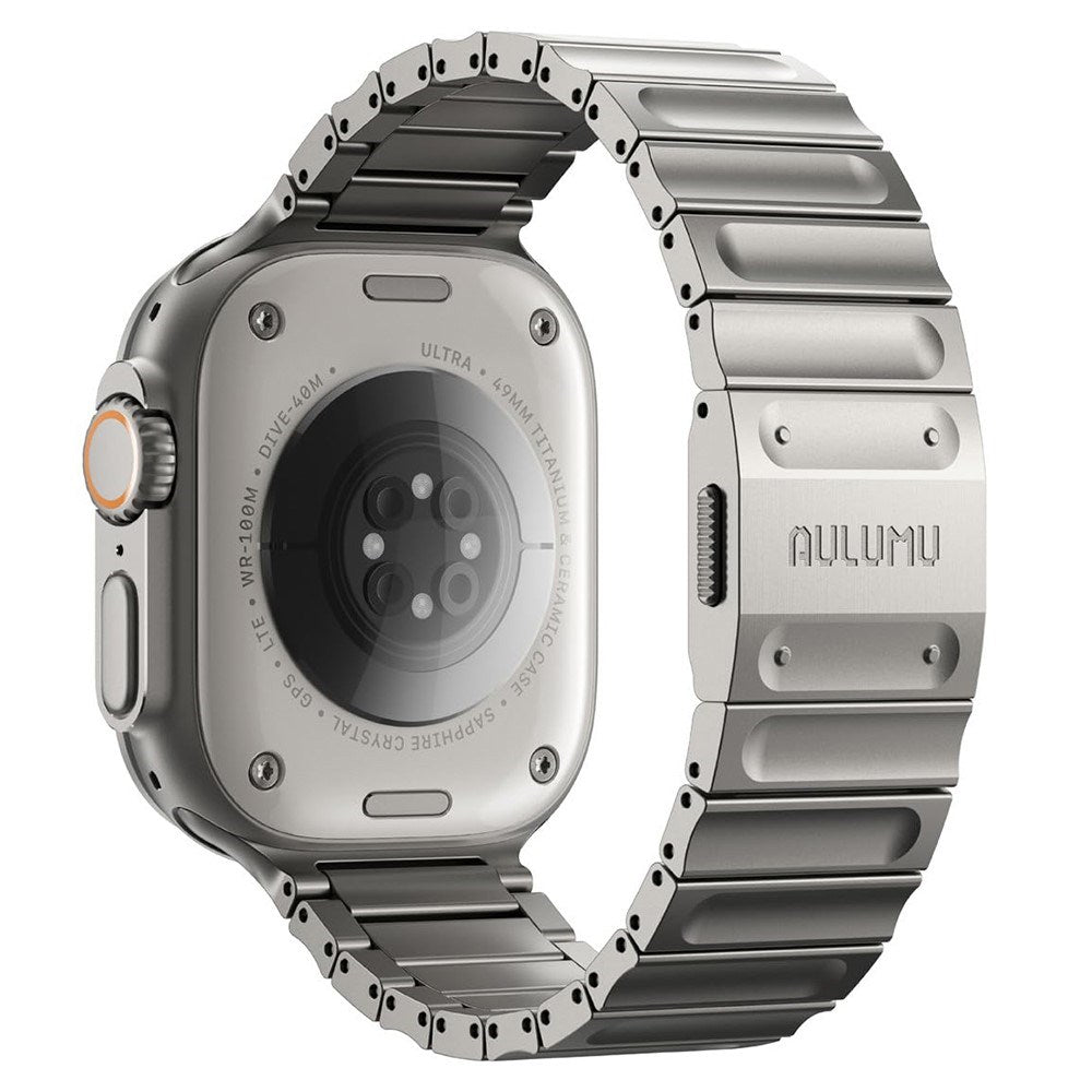Apple Watch (42/44/SE/45/46/49mm) Aulumu C01 Titan Rem - Silver