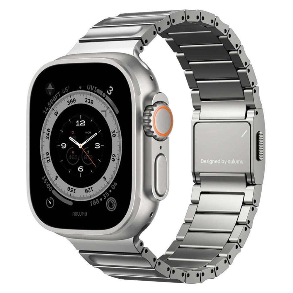 Apple Watch (42/44/SE/45/46/49mm) Aulumu C01 Titan Rem - Silver