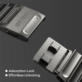 Apple Watch (42/44/SE/45/46/49mm) Aulumu C01 Titan Rem - Silver