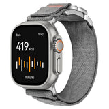 Apple Watch (42/44/SE/45/46/49mm) Aulumu C03 Nylon Rem - Silver