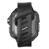Apple Watch Ultra 4 / 3 / 2 / 1 (49mm) AULUMU Armband m. Inbyggt Plast Skal - Svart