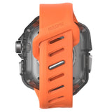 Apple Watch Ultra 4 / 3 / 2 / 1 (49mm) AULUMU Armband m. Inbyggt Plast Skal - Orange
