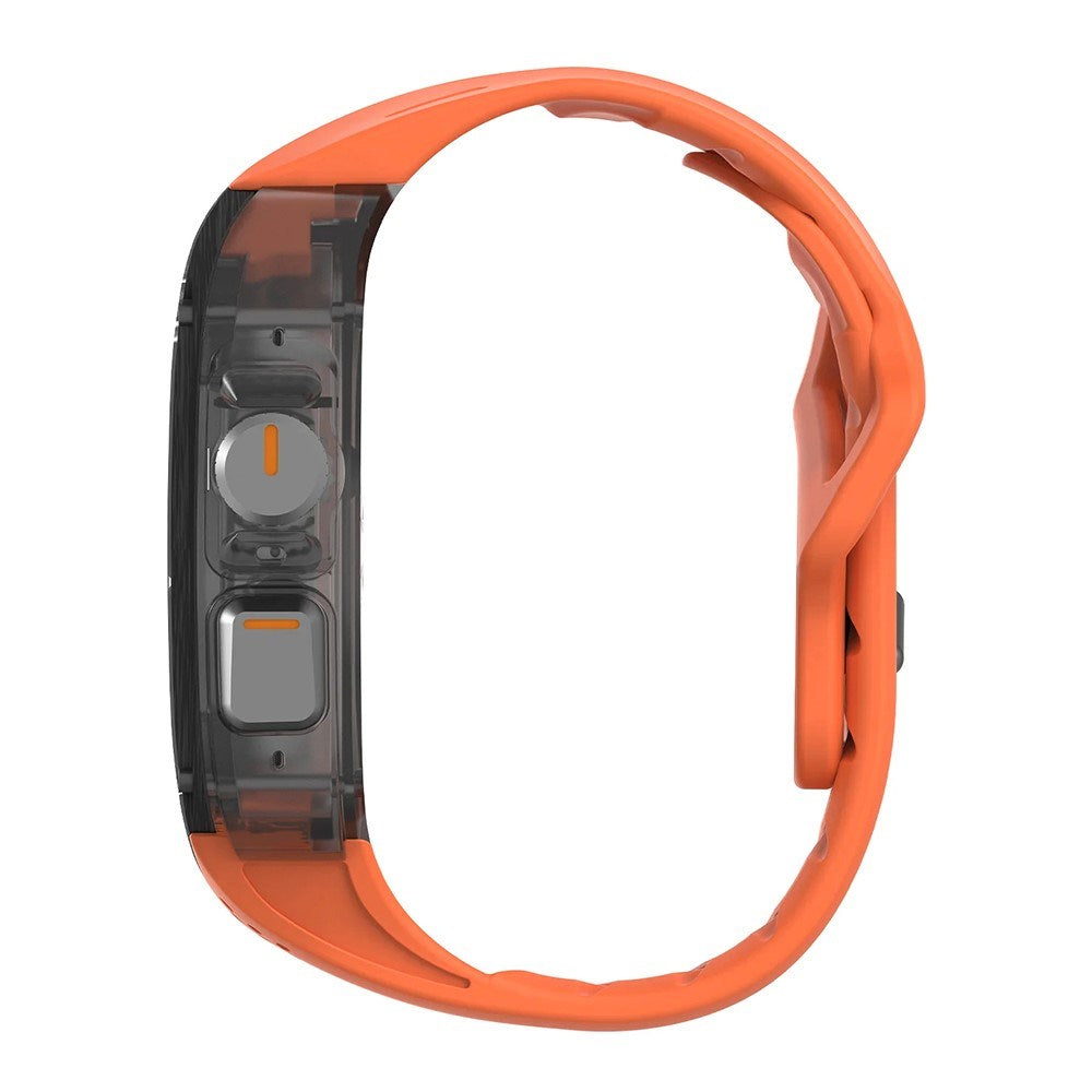 Apple Watch Ultra 4 / 3 / 2 / 1 (49mm) AULUMU Armband m. Inbyggt Plast Skal - Orange