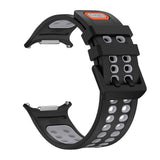 Samsung Galaxy Watch Ultra 2 / Ultra (47mm) Silikon Armband m. Ventilationshål - Svart / Grå