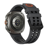 Samsung Galaxy Watch Ultra 2 / Ultra (47mm) Silikon Armband m. Ventilationshål - Svart