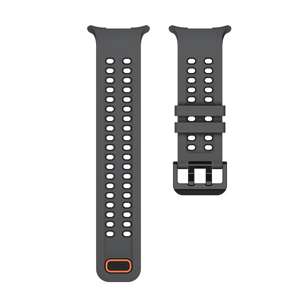 Samsung Galaxy Watch Ultra 2 / Ultra (47mm) Silikon Armband m. Ventilationshål - Svart