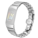 Fitbit Charge 6 / 5 EIDERWOOD Metall Klockarmband - Silver