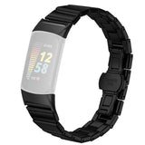 Fitbit Charge 6 / 5 EIDERWOOD Metall Klockarmband - Svart