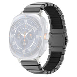 Samsung Galaxy Watch Ultra 2 / Ultra (47mm) Magnetisk Metall Armband m. Silikon - Grå / Svart