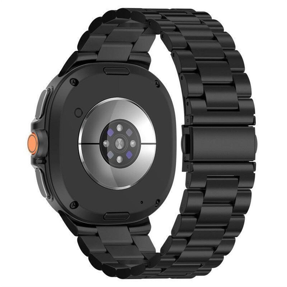Samsung Galaxy Watch 8 / 9 (40mm) EIDERWOOD Rostfri Stål Klockarmband m. Plast Skal – Svart