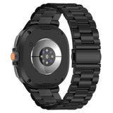Samsung Galaxy Watch 8 / 9 (40mm) EIDERWOOD Rostfri Stål Klockarmband m. Plast Skal – Svart