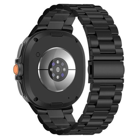 Samsung Galaxy Watch 8 / 9 (40mm) EIDERWOOD Rostfri Stål Klockarmband m. Plast Skal – Svart