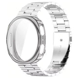 Samsung Galaxy Watch 8 / 9 (40mm) EIDERWOOD Rostfri Stål Klockarmband m. Plast Skal – Silver