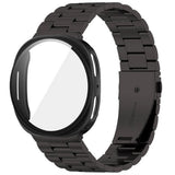 Samsung Galaxy Watch 8 / 9 (40mm) EIDERWOOD Rostfri Stål Klockarmband m. Plast Skal & Skärmskydd - Svart