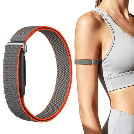 Google Fitbit Air EIDERWOOD Nylon Löpararmband - Grå / Orange