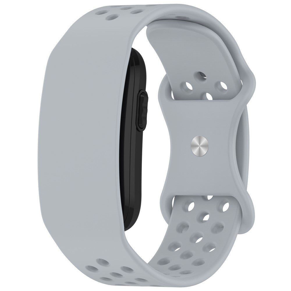 Garmin CIRQA Smart Band EIDERWOOD Silikon Armband m. Ventilationshål - Ljusgrå