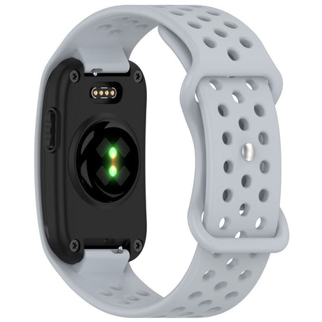 Garmin CIRQA Smart Band EIDERWOOD Silikon Armband m. Ventilationshål - Ljusgrå