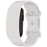 Garmin CIRQA Smart Band EIDERWOOD Silikon Armband m. Ventilationshål - Gråvit