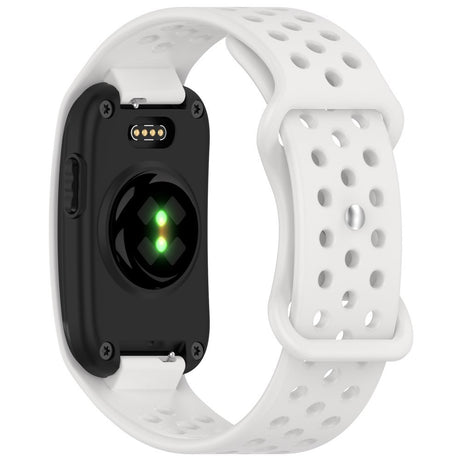 Garmin CIRQA Smart Band EIDERWOOD Silikon Armband m. Ventilationshål - Gråvit