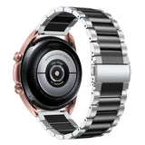 Universell Smartklocka (20mm) Rostfritt Stål Rem - Silver / Svart