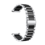 Universell Smartklocka (20mm) Rostfritt Stål Rem - Silver / Svart