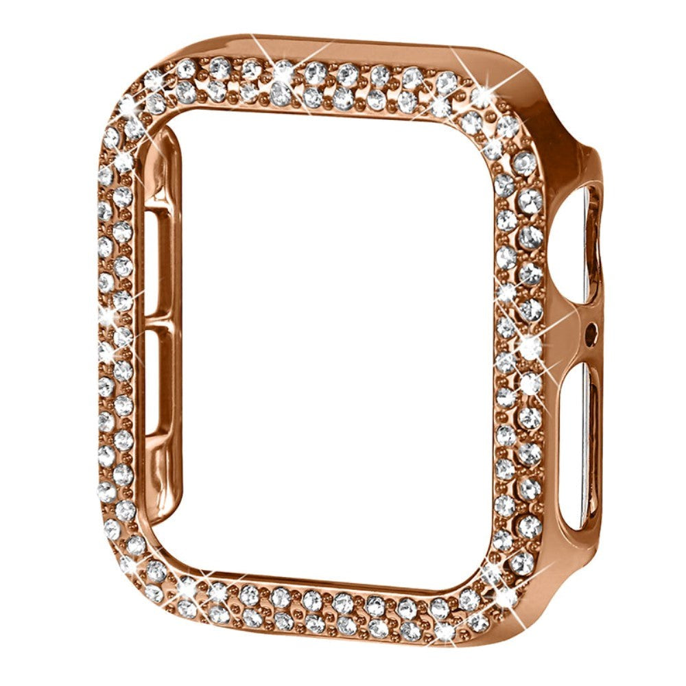 Apple Watch (40mm) Skal Hårdplast - Rose Gold / Strass