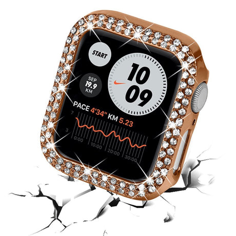 Apple Watch (40mm) Skal Hårdplast - Rose Gold / Strass