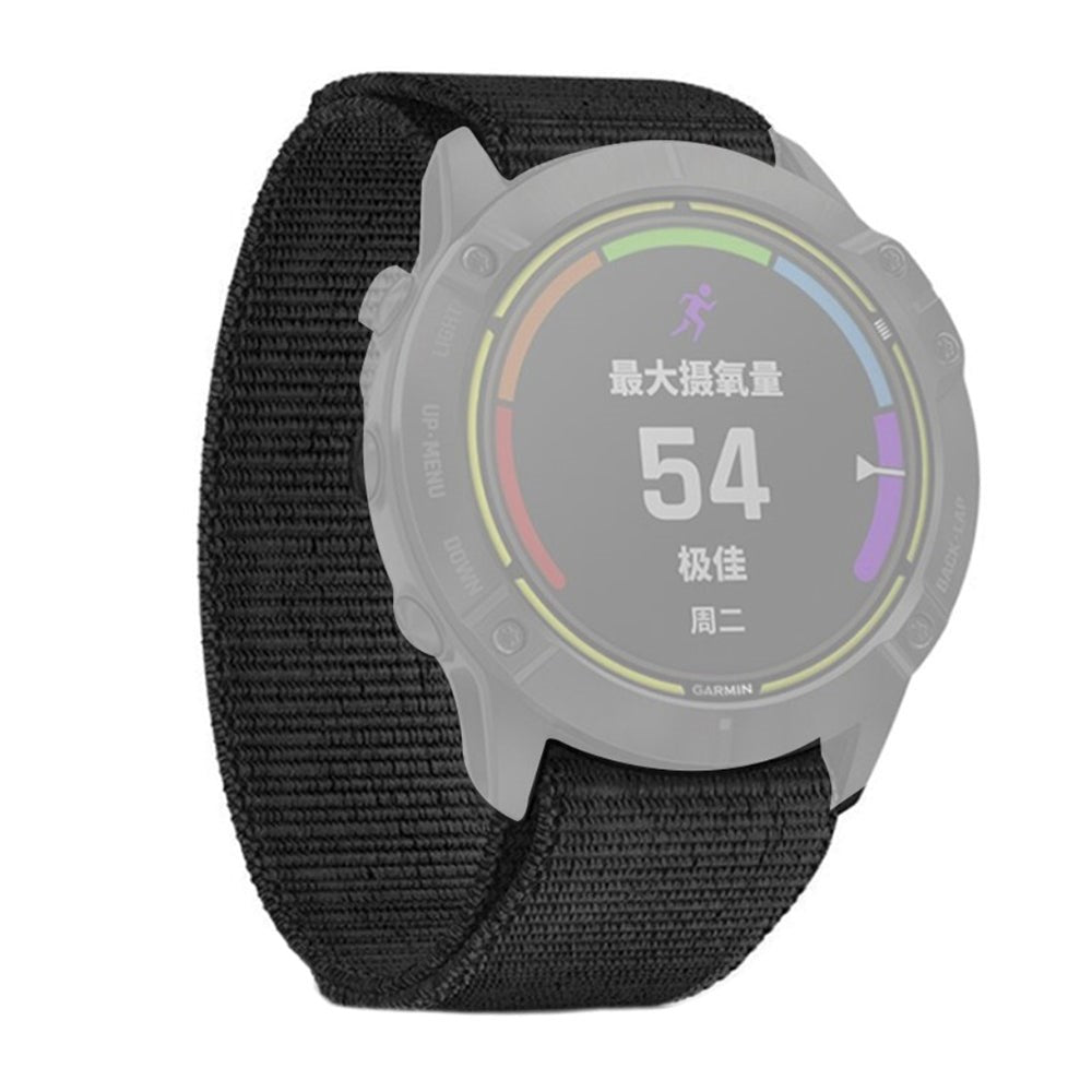 Universal Garmin 20mm nylonband - Svart