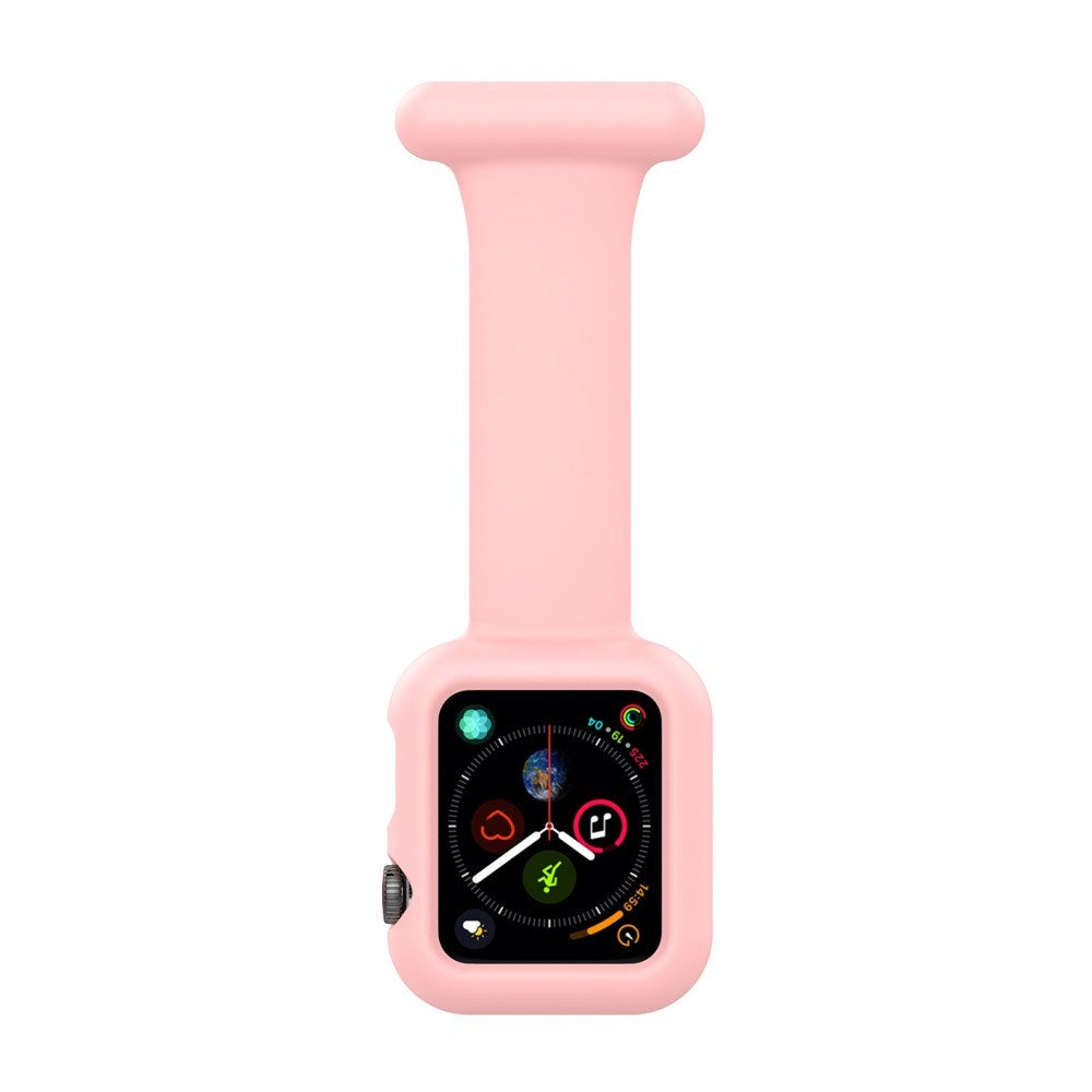 Apple Watch (38/40/SE/41/42mm) Silikonarmband för Sjuksköterskor - Rosa