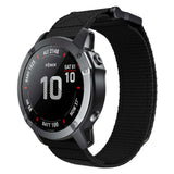 Universal Garmin 26mm nylonband m. Kardborrband - Svart