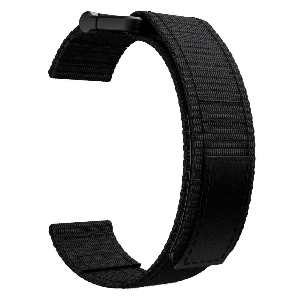 Universal Garmin 26mm nylonband m. Kardborrband - Svart