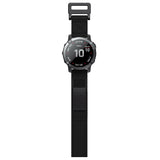 Universal Garmin 22mm nylonband m. Kardborrband - Svart