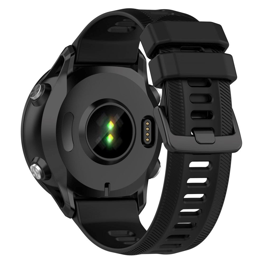 Garmin Rem 22 mm Silikonräfflade - Svart