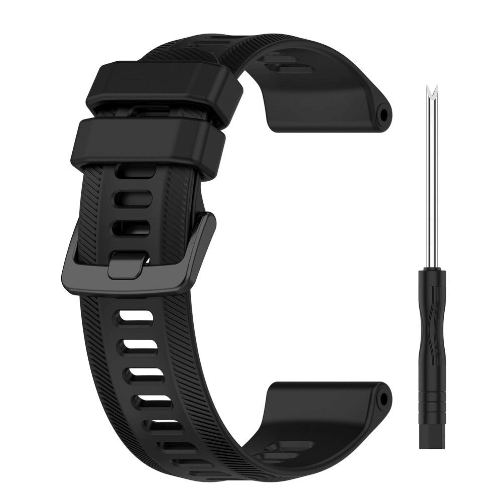 Garmin Rem 22 mm Silikonräfflade - Svart