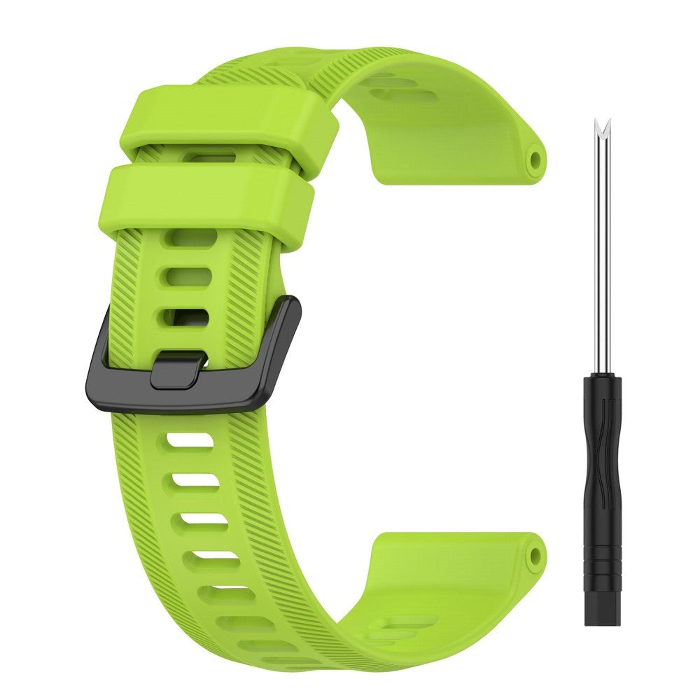 Garmin Rem 22 mm Silikonräfflade - Limegrön