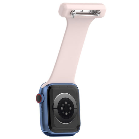 Apple Watch (38/40/SE/41/42mm) Silikonarmband för Sjuksköterskor - Rosa