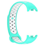 Xiaomi Smart Band 10 / 9 / 8 / NFC Silikon Klockarmband - Turkos / Vit