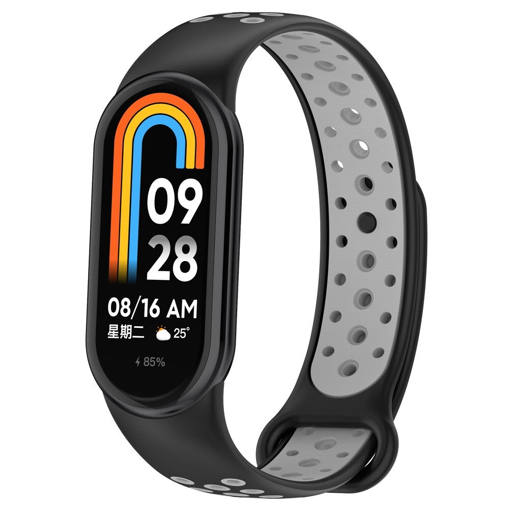 Xiaomi Smart Band 10 / 9 / 8 / NFC Silikon Klockarmband - Svart / Grå