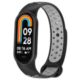 Xiaomi Smart Band 10 / 9 / 8 / NFC Silikon Klockarmband - Svart / Grå