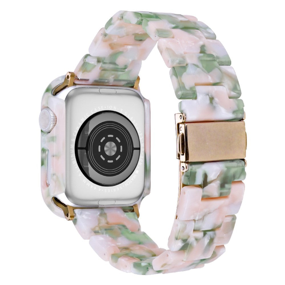 Apple Watch 9/8/7 (45mm) Harts Rem & Skal - Pink / Grön