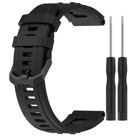 Amazfit T-Rex Ultra Silikon Armband m. Monteringsverktyg – Svart
