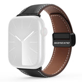 Apple Watch (38/40/SE/41/42mm) DUX DUCIS Klockarmband i Konstläder – Svart